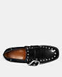 COACH®,ALEXA LOAFER WITH STUDS,Leather,Black,Inside View,Top View