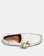 COACH®,ALEXA LOAFER WITH STUDS,Leather,White,Inside View,Top View