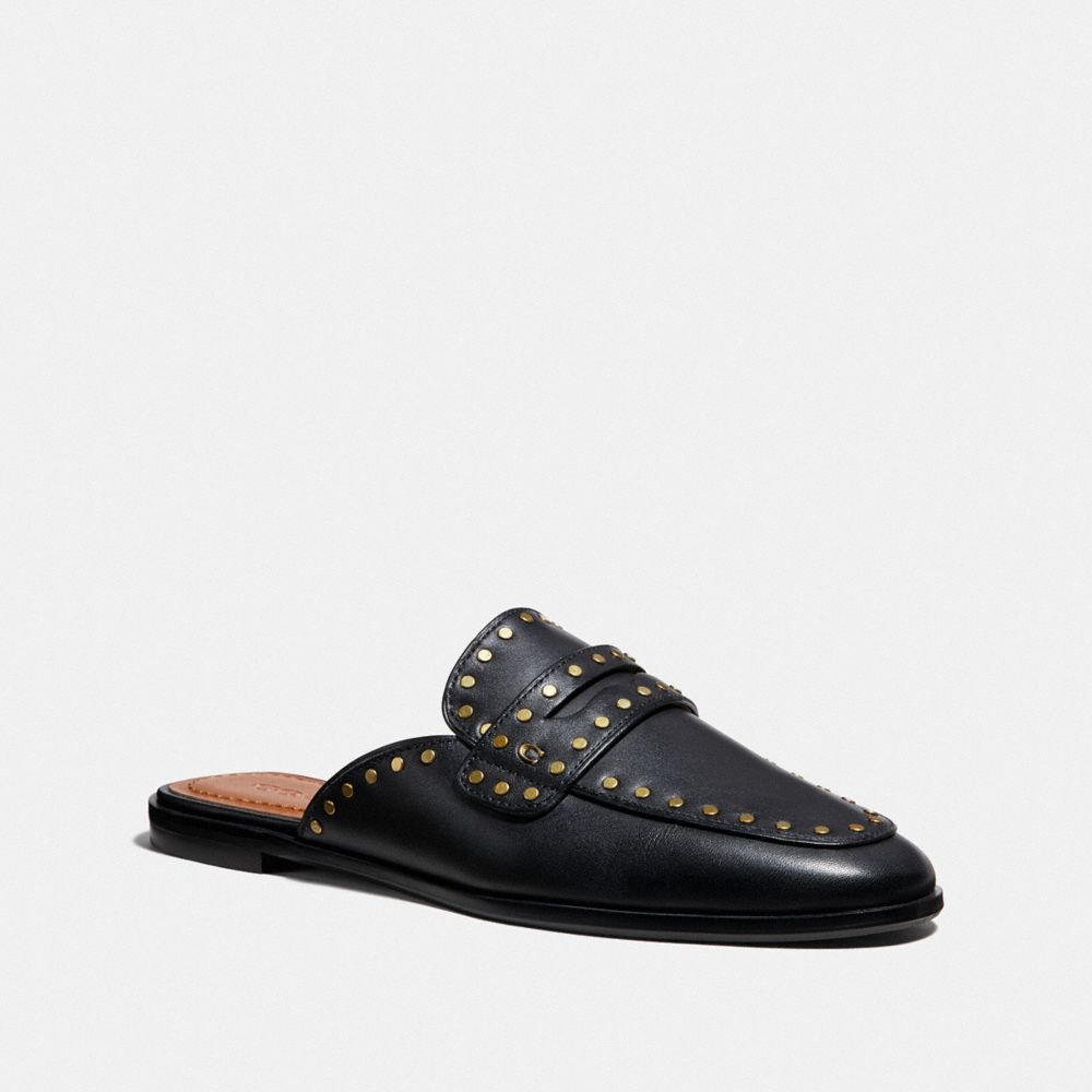 Black loafer slides online