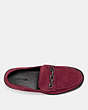 COACH®,CHAIN LOAFER,Suede,Cabernet,Inside View,Top View