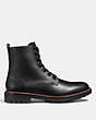 COACH®,LACE UP BOOT,n/a,Black,Angle View