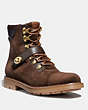 COACH®,HIKER BOOT,Shearling,Saddle/Tobacco,Front View