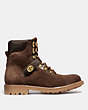 COACH®,HIKER BOOT,Shearling,Saddle/Tobacco,Angle View