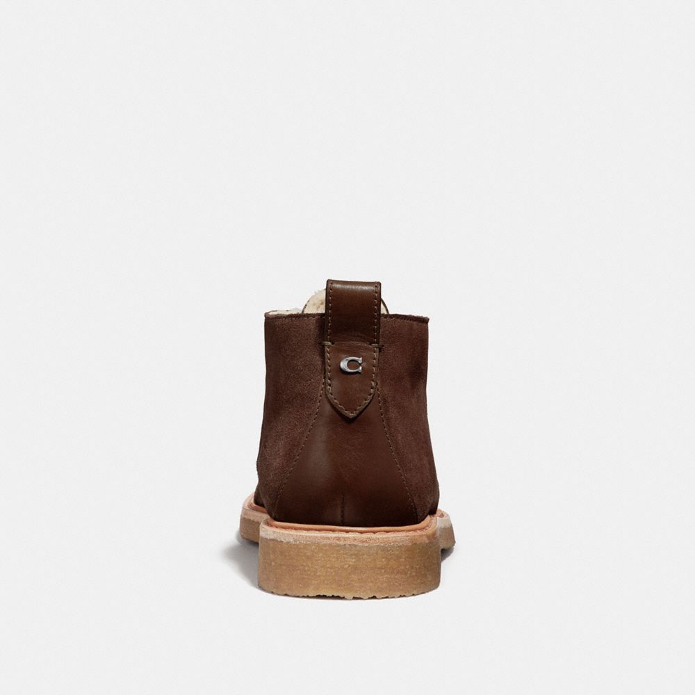COACH®,DESERT BOOT,Shearling,MOCHA,Alternate View
