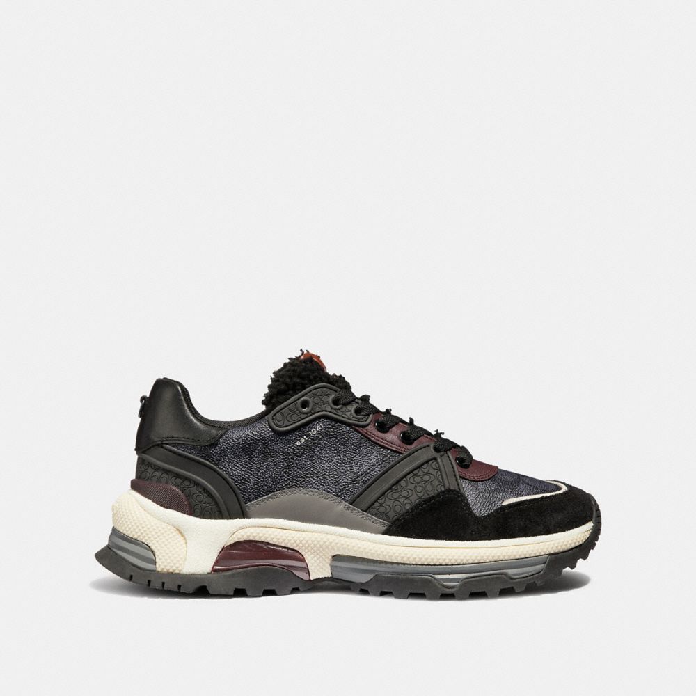 COACH®,C143 Signature Runner,,Angle View