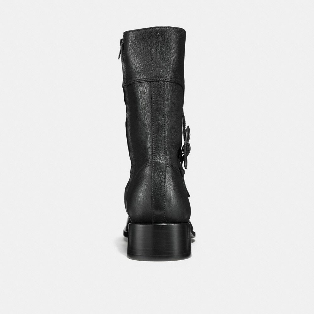 Coach knee high 2025 signature buckle boot