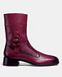 COACH®,SIGNATURE BUCKLE BOOT,Mixed Material,Scarlett,Angle View