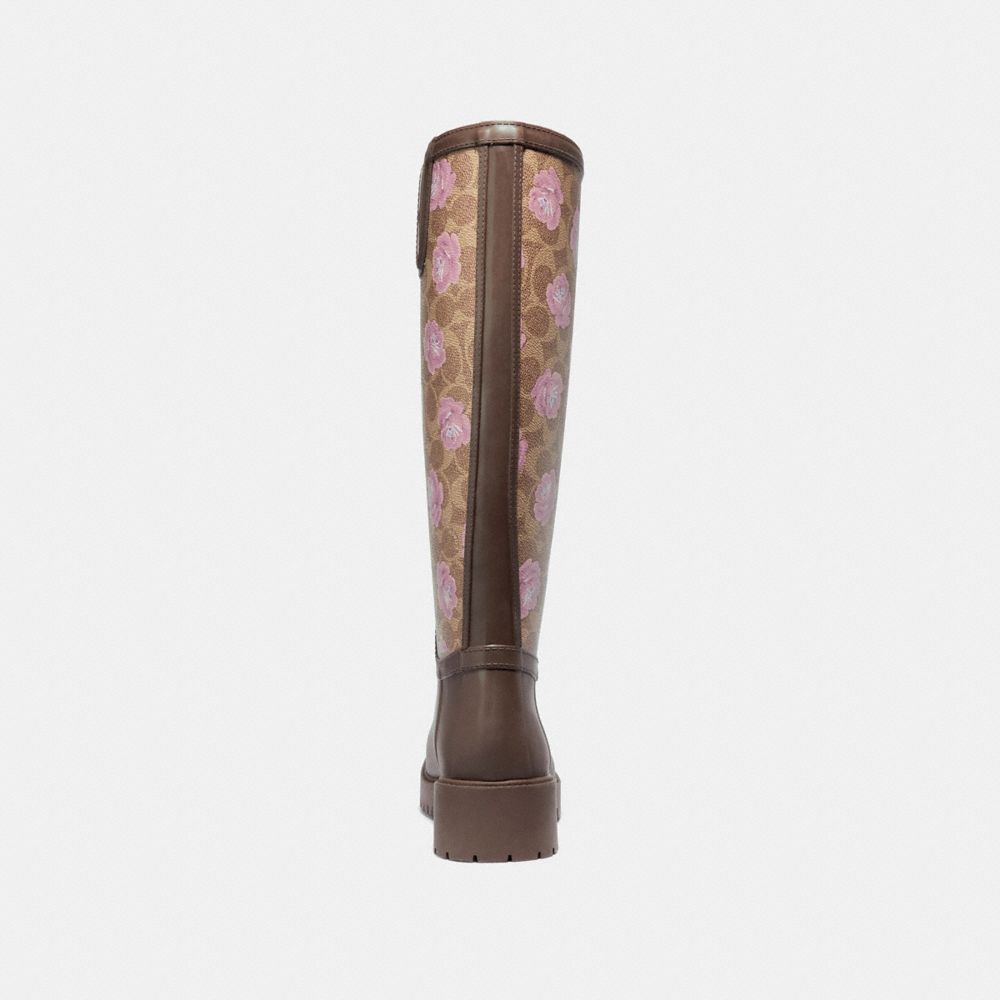 Coach signature rain boots online