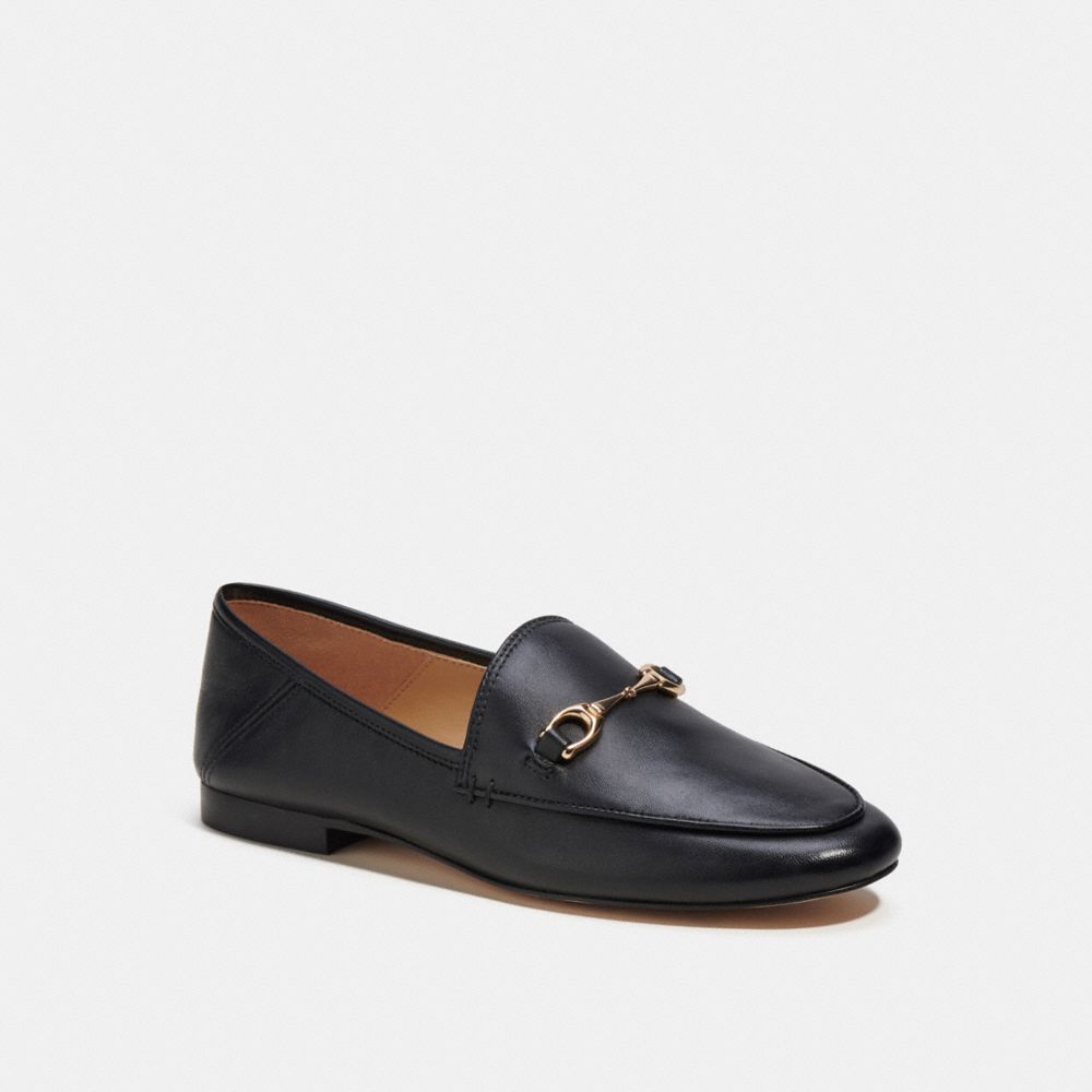 COACH®,HALEY LOAFER,Black,Front View
