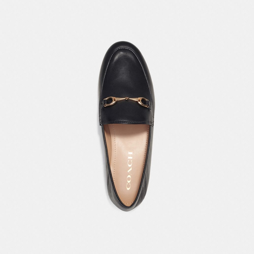 COACH®,HALEY LOAFER,Black,Inside View,Top View