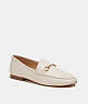 COACH®,HALEY LOAFER,Leather,Chalk,Front View