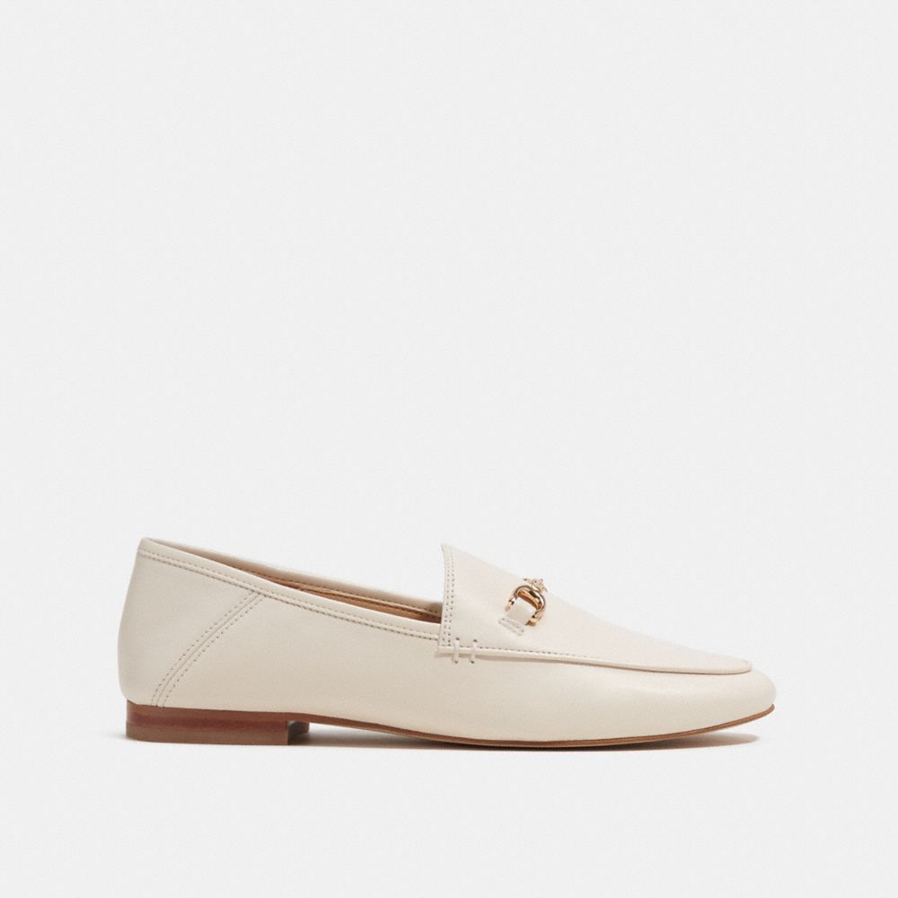 COACH®,HALEY LOAFER,Chalk,Angle View