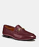 COACH®,HALEY LOAFER,Leather,Wine,Front View