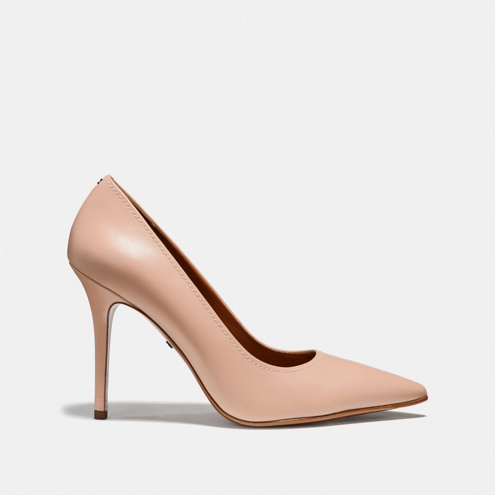 Coach store nude pumps