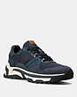 COACH®,C143 RUNNER,Mixed Material,NAVY,Front View