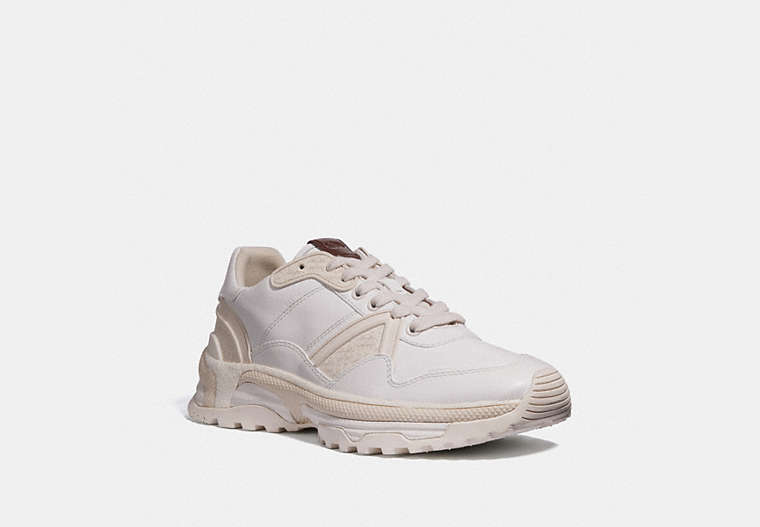 COACH®,C143 RUNNER,Mixed Material,White,Front View