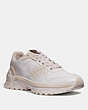 COACH®,C143 RUNNER,Mixed Material,White,Front View