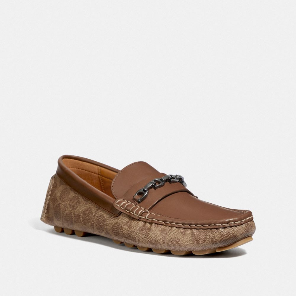 Coach crosby driver turnlock flats online