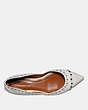 COACH®,VALINTINA FLAT WITH STUDS,Leather,Chalk,Inside View,Top View