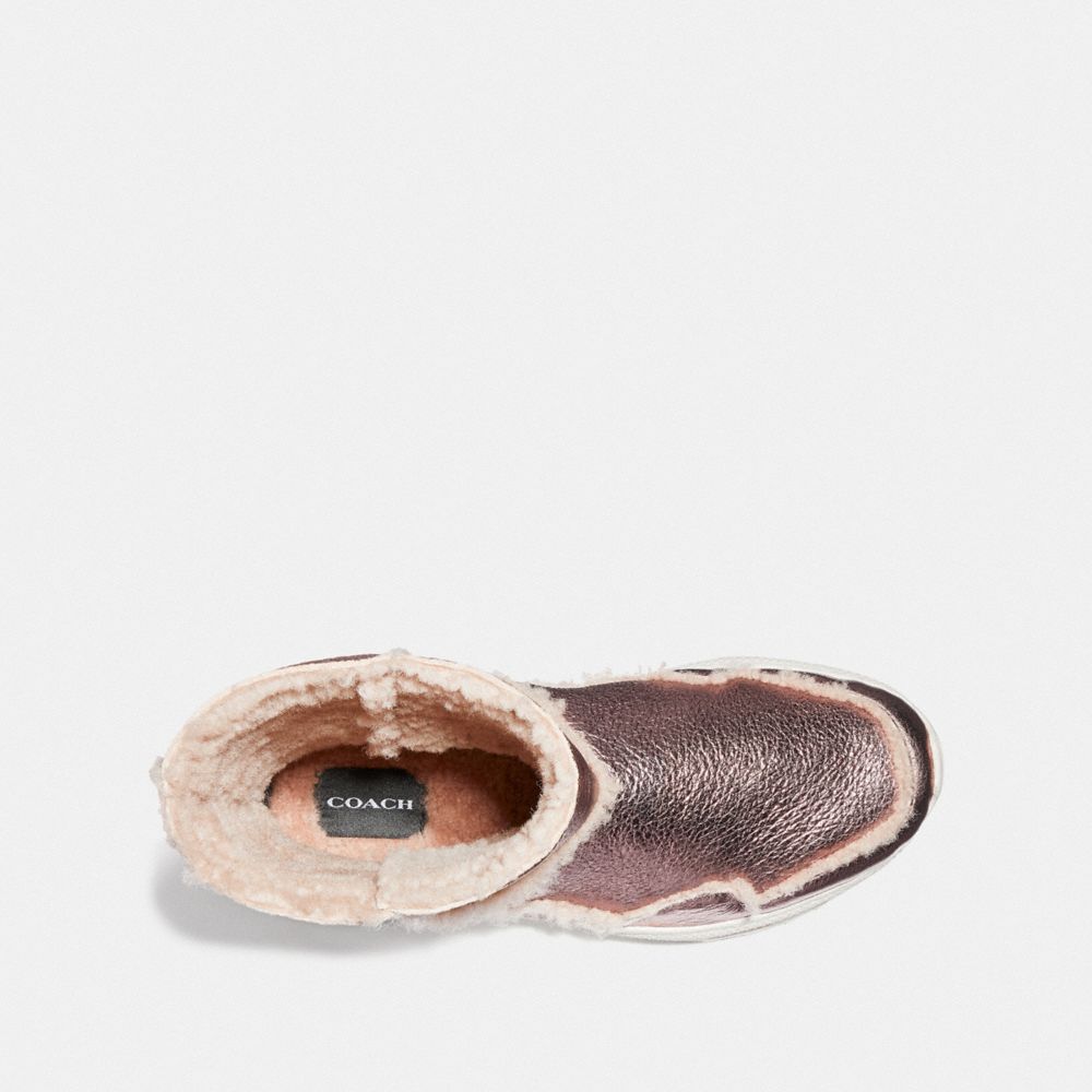 COACH®,Portia Cold Weather Bootie,,Inside View,Top View