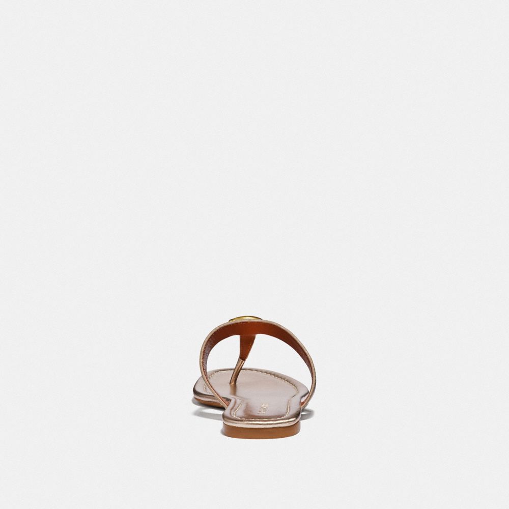 Jessie metallic leather sales sandal