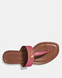 COACH®,JESSIE SANDAL,Leather,ORCHID,Inside View,Top View