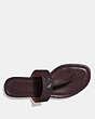 COACH®,JESSIE SANDAL,Leather,OXBLOOD,Inside View,Top View