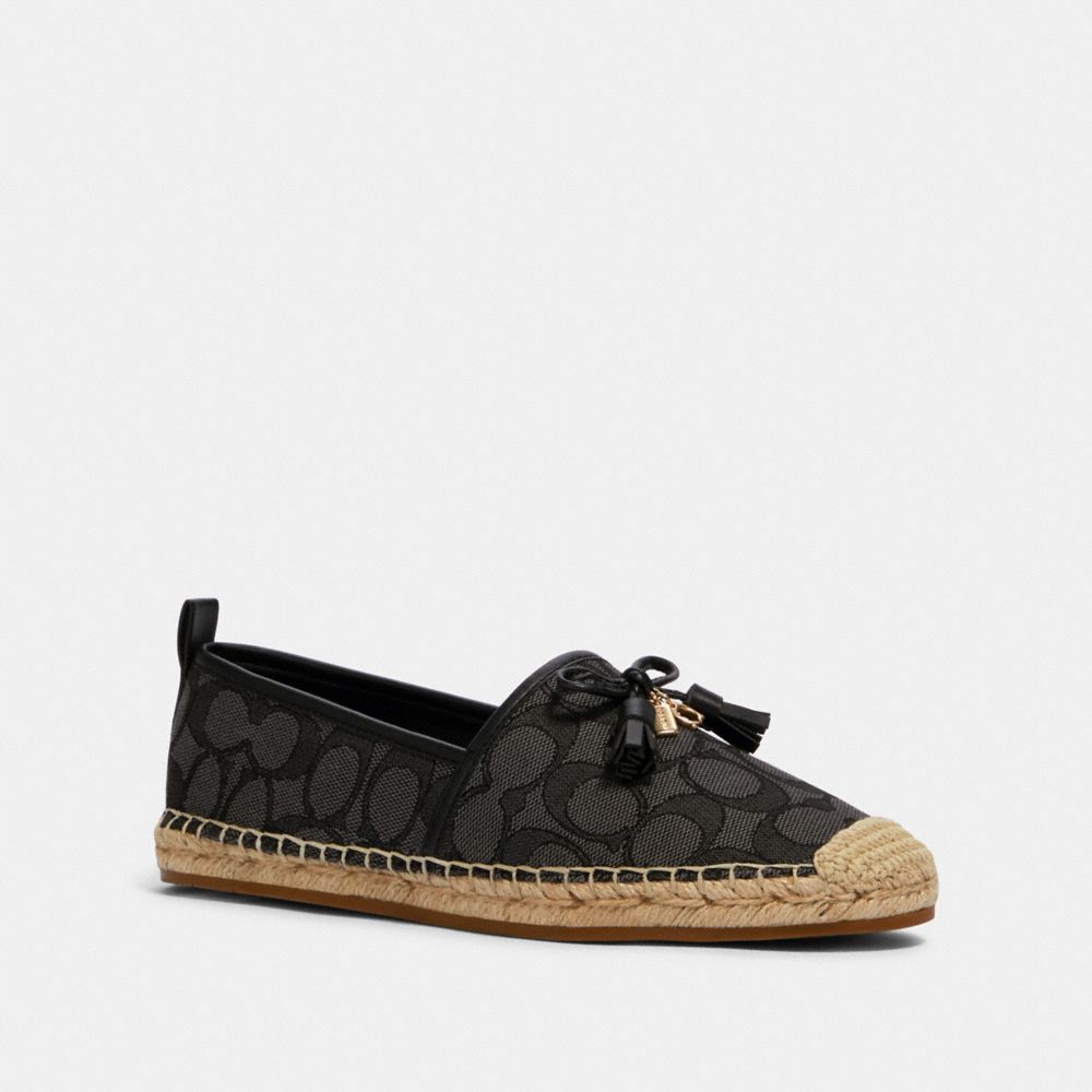 Espadrille hot sale flats black