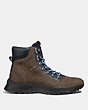 COACH®,COACH CITY HIKER BOOT,n/a,Dirty Grey,Angle View