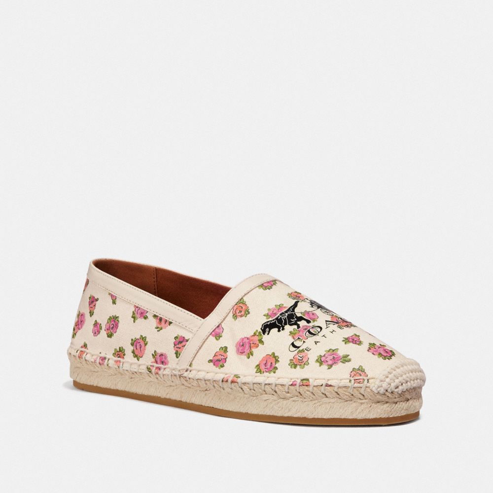 Espadrilles Casey avec mini imprimé rose vintage