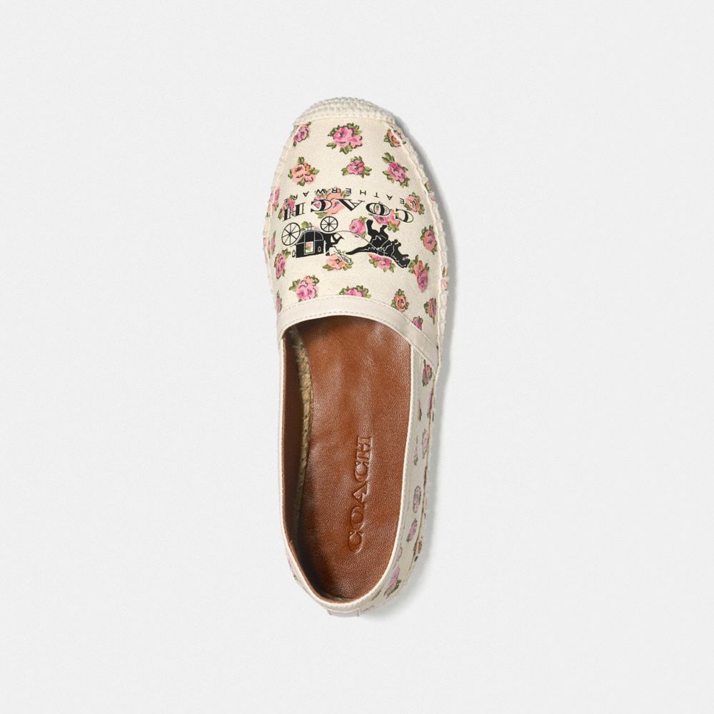 Casey Espadrille With Mini Vintage Rose Print