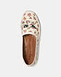 COACH®,CASEY ESPADRILLE WITH MINI VINTAGE ROSE PRINT,canvas,Chalk,Inside View,Top View