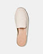 COACH®,CALI ESPADRILLE SLIDE,Leather,Chalk,Inside View,Top View
