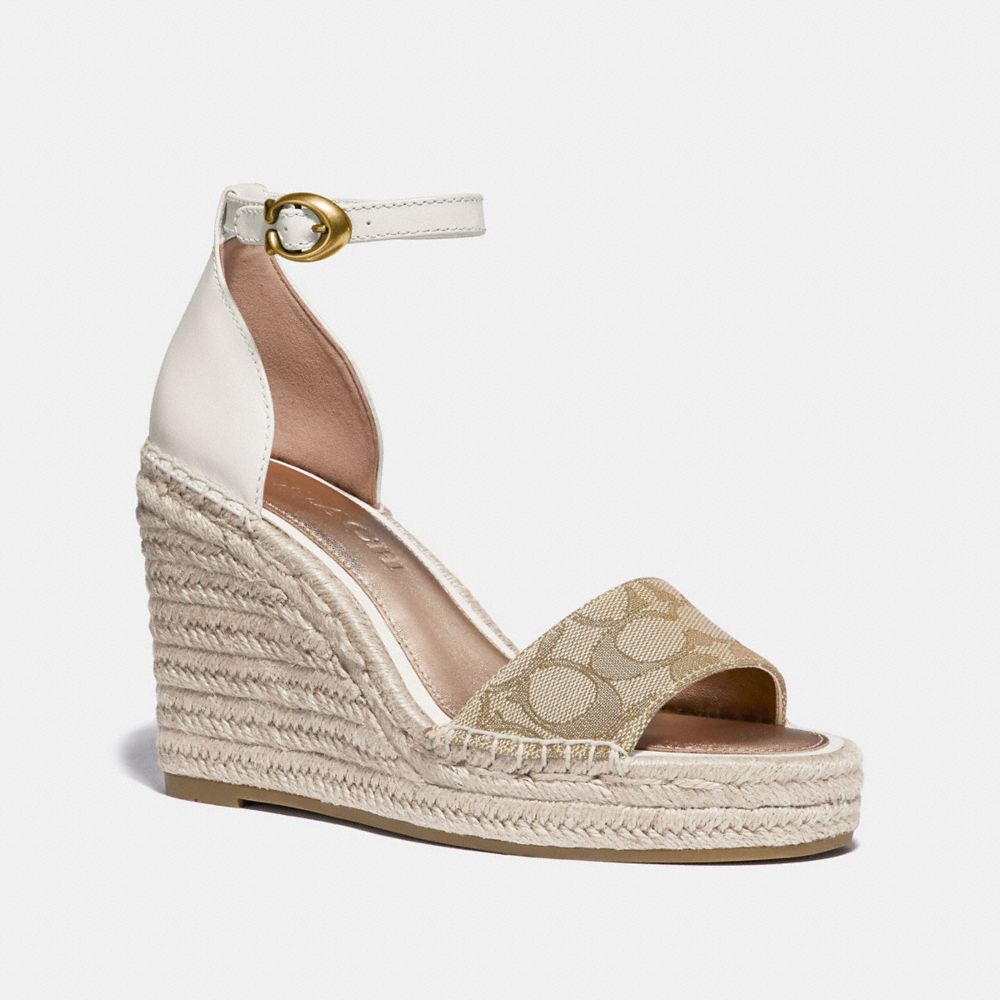 Coach deals espadrilles wedge