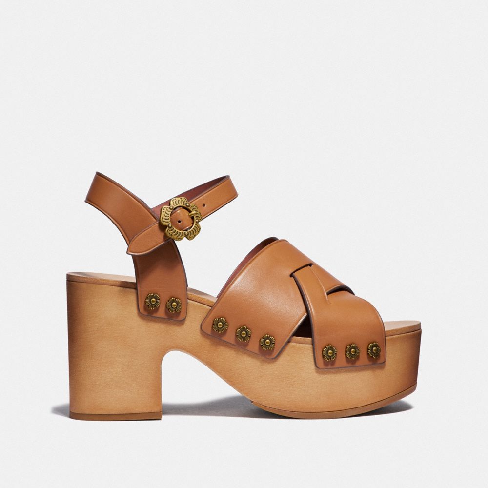 COACH®,Nessa Clog Sandal,,Angle View
