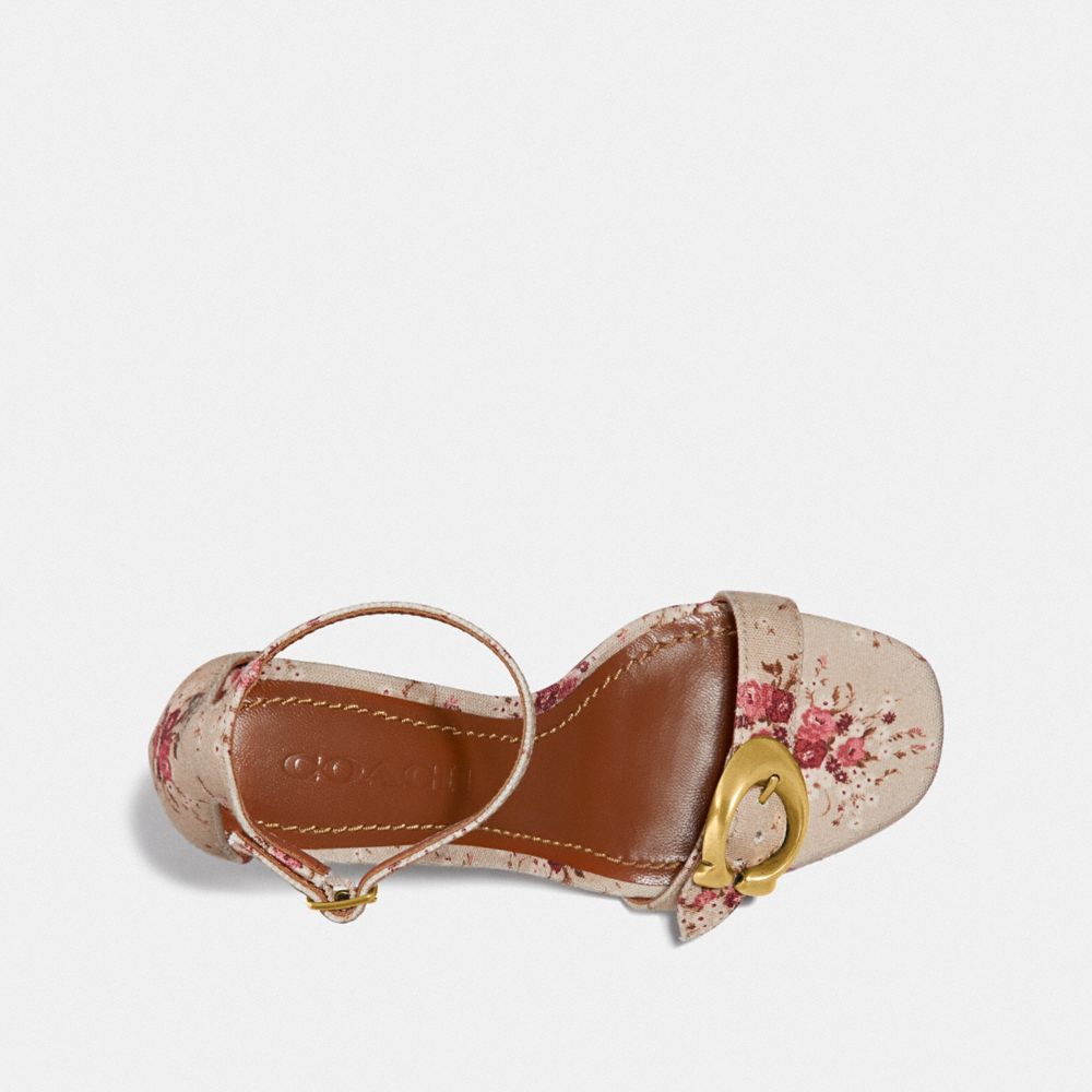 Coach maya signature hot sale buckle dress sandals