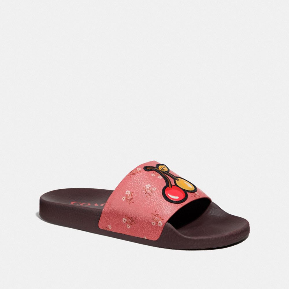 COACH Udele Sport Slide With Floral Bow Print