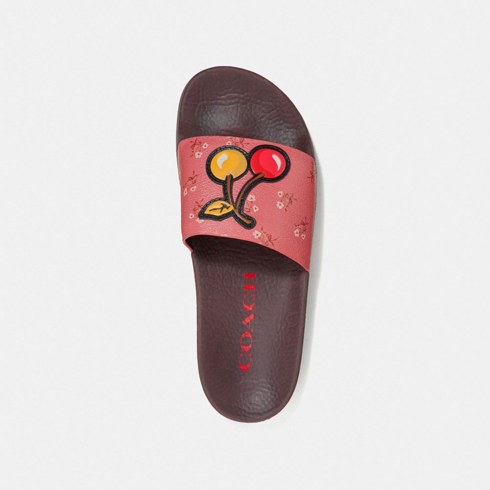 COACH Udele Sport Slide With Floral Bow Print