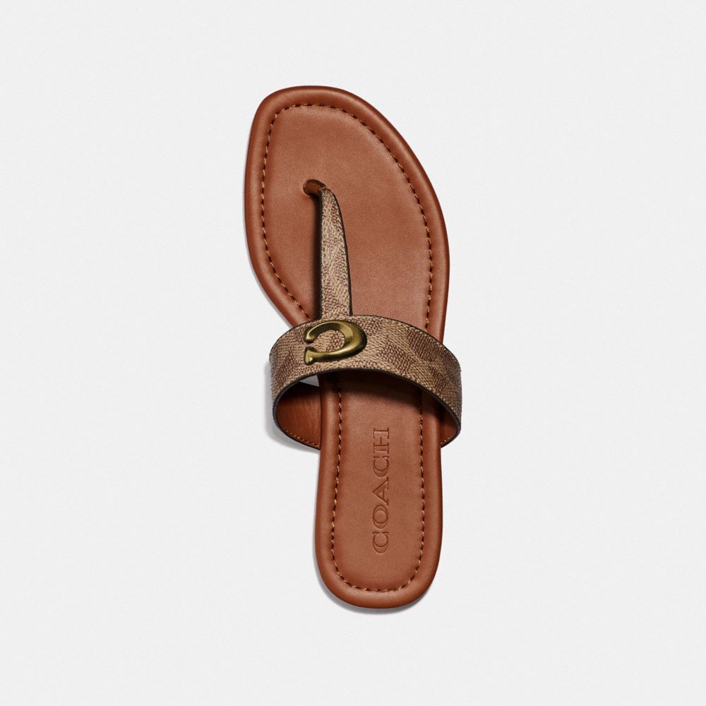 Coach jessie clearance buckle thong sandals