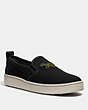 COACH®,C115 SLIP ON,n/a,Black,Front View