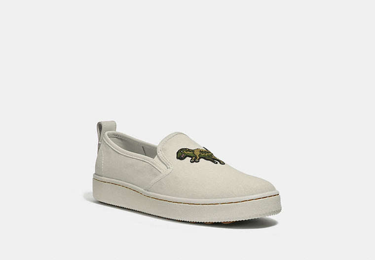 COACH®,C115 SLIP ON,n/a,Chalk,Front View