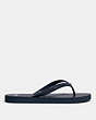COACH®,FLIP FLOP,Rubber,NAVY,Angle View