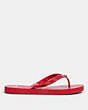 COACH®,FLIP FLOP,Rubber,Red.,Angle View