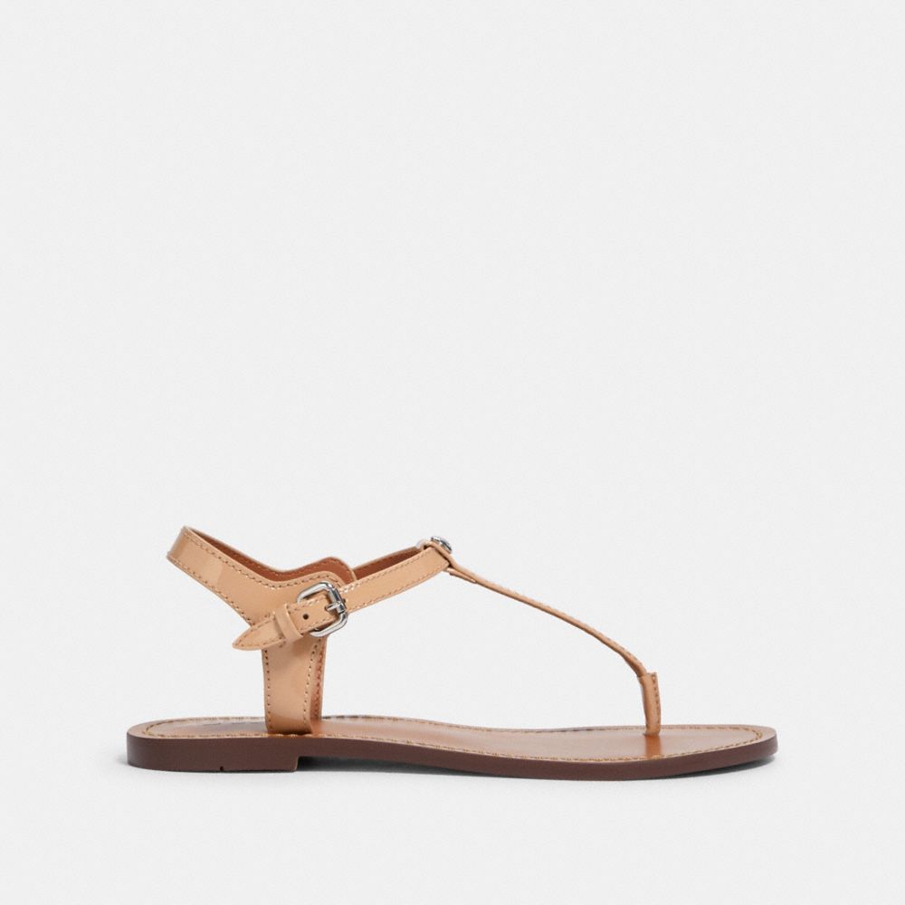 Coach t hot sale strap sandal