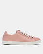 COACH®,PORTER SNEAKER,Leather,Petal,Angle View