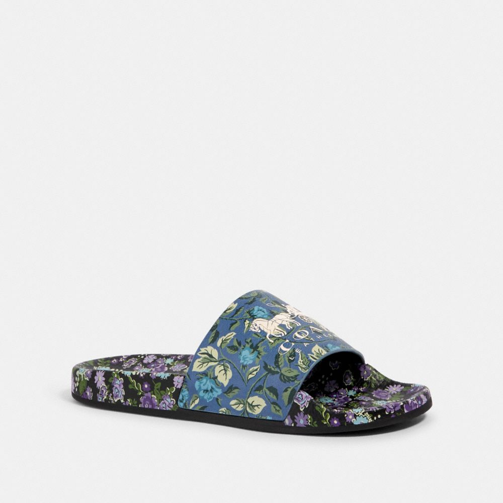 COACH Outlet Udele Sport Slide With Sleeping Rose Print