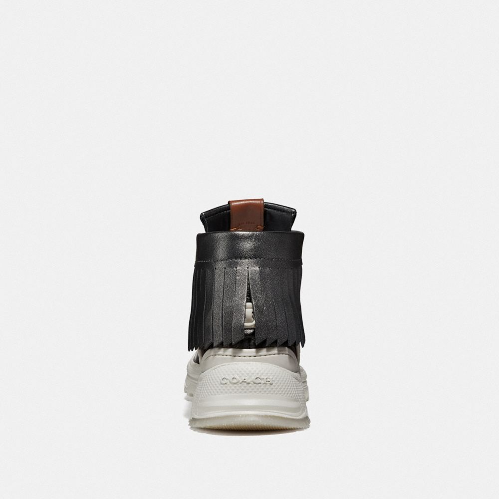 Fringe Moccasin Sneaker With Coach Patch