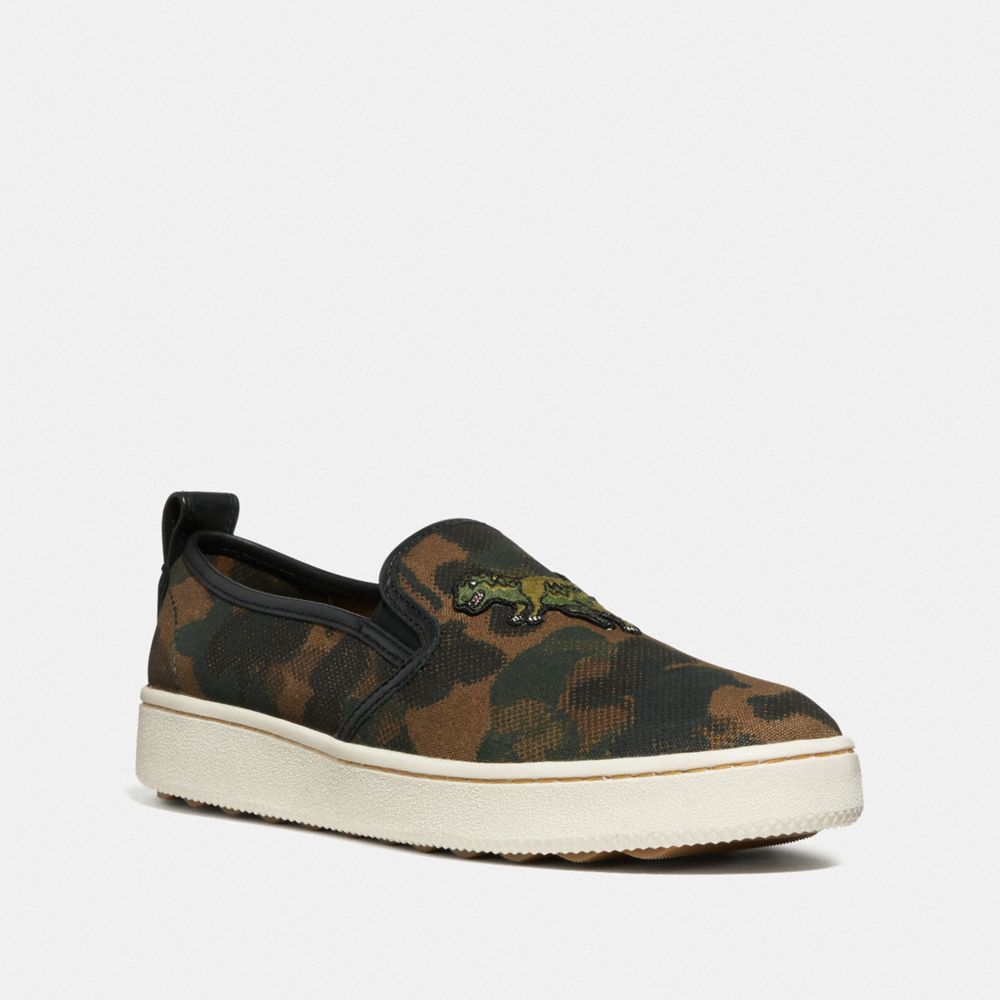 COACH COACH C115 Slip On Sneaker With Camo Print