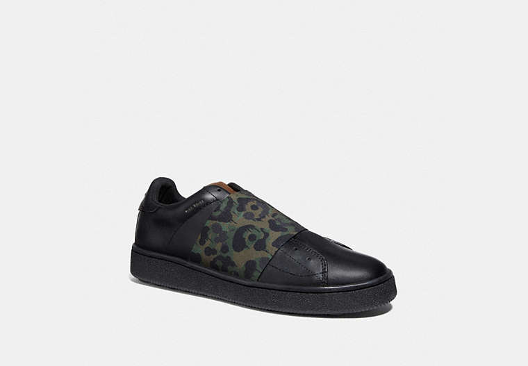 C101 Banded Strap Sneaker With Camo Print