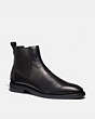 COACH®,CHELSEA BOOT,Leather,Black,Front View